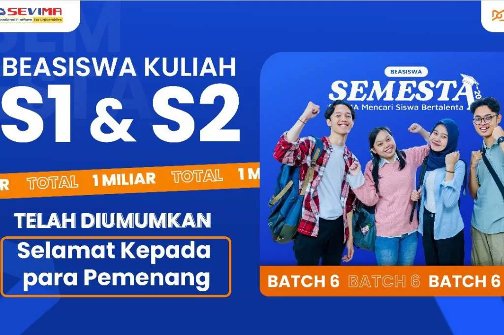 SEVIMA Luncurkan Beasiswa SEMESTA 2024 Guna Dukung Pendidikan IT, Ini Daftar Penerimanya