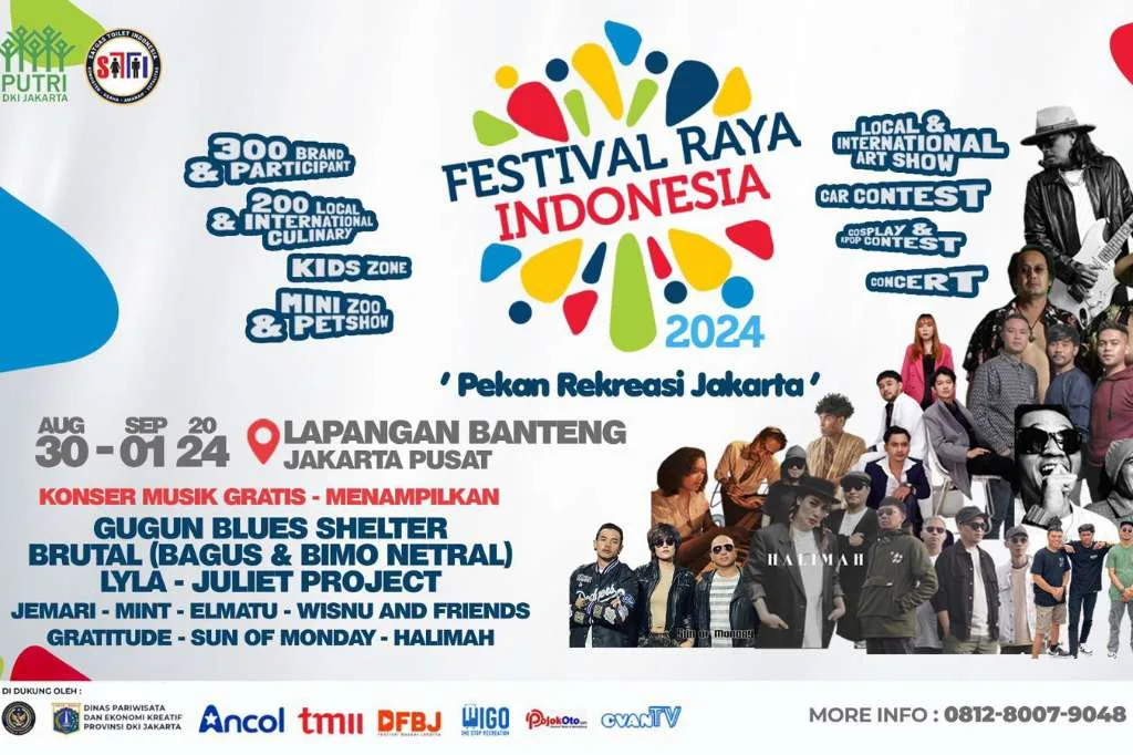 Festival Raya Indonesia 2024, Tampilkan Budaya dan Kuliner di Jakarta