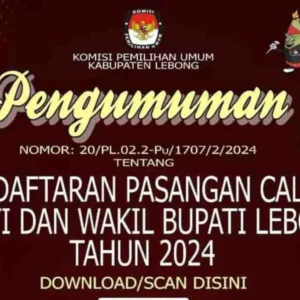 KPU Lebong Sampaikan Pengumuman Pendaftaran Calon Bupati Dan Wakil Bupati Lebong Tahun 2024, Cek Jadwalnya KPU Lebong Sampaikan Pengumuman Pendaftaran Calon Bupati Dan Wakil Bupati Lebong Tahun 2024, Cek Jadwalnya