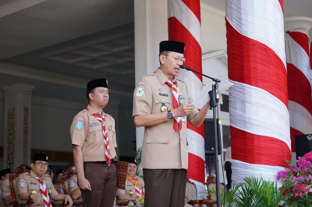 Peringatan Hari Pramuka, Sekda Isnan Ajak Pramuka Aktif di Masyarakat