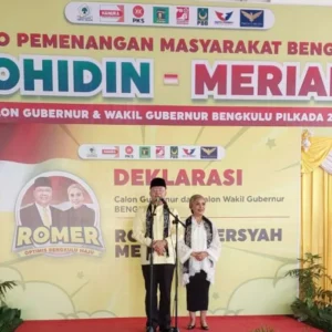 Rohidin-Meriani Pastikan Pimpin Bengkulu Tanpa Ngutang dan Suka Kabur Keluar Daerah