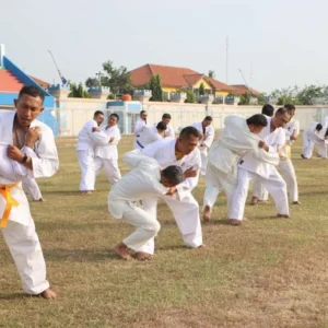Syarat Kenaikan Pangkat, Polres Tegal Kota Gelar Ujian Beladiri Polri