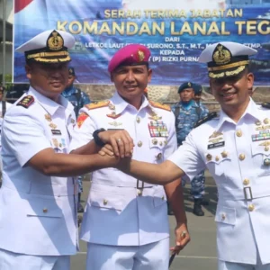 Letkol Laut (P) Rizki Purnama Putra Jabat Danlanal Tegal