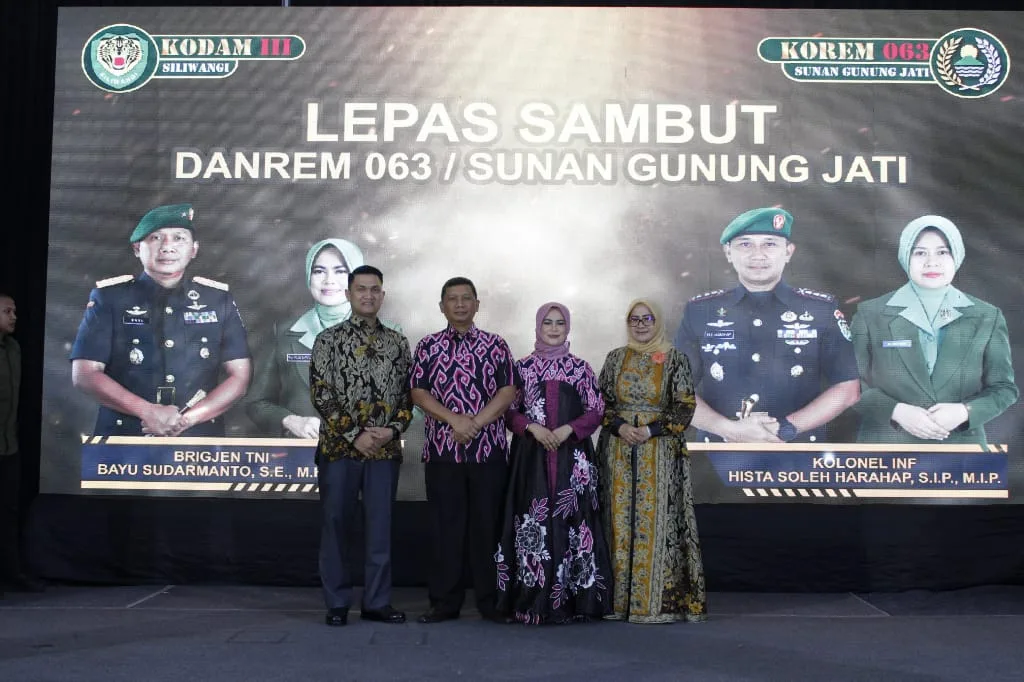 Danlanal Cirebon Hadiri Acara Lepas Sambut Danrem 063 Sunan Gunung Jati