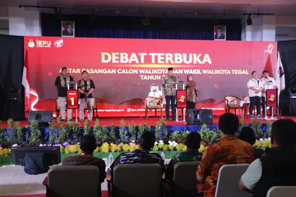 KPU Kota Tegal Gelar Debat Terbuka Perdana Paslon Wali Kota dan Wakil Wali Kota