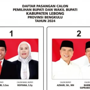 KPU Lebong Umumkan Daftar Paslon Bupati dan Wakil Bupati Lebong , Cek Visi-Misi-nya KPU Lebong Umumkan Daftar Paslon Bupati dan Wakil Bupati Lebong , Cek Visi-Misi-nya