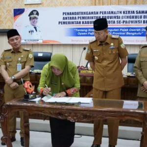 Optimalkan Pemungutan Pajak Daerah, Pemprov Bengkulu Teken PKS Optimalkan Pemungutan Pajak Daerah, Pemprov Bengkulu Teken PKS