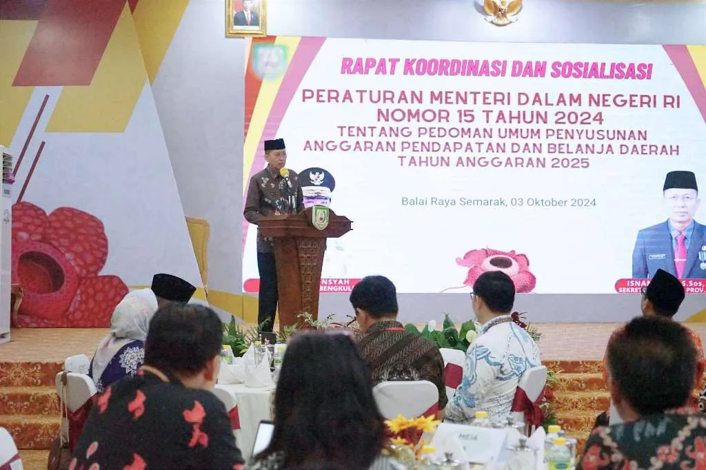 Pemprov Bengkulu Sosialisasikan Permendagri 15/2024 untuk APBD 2025