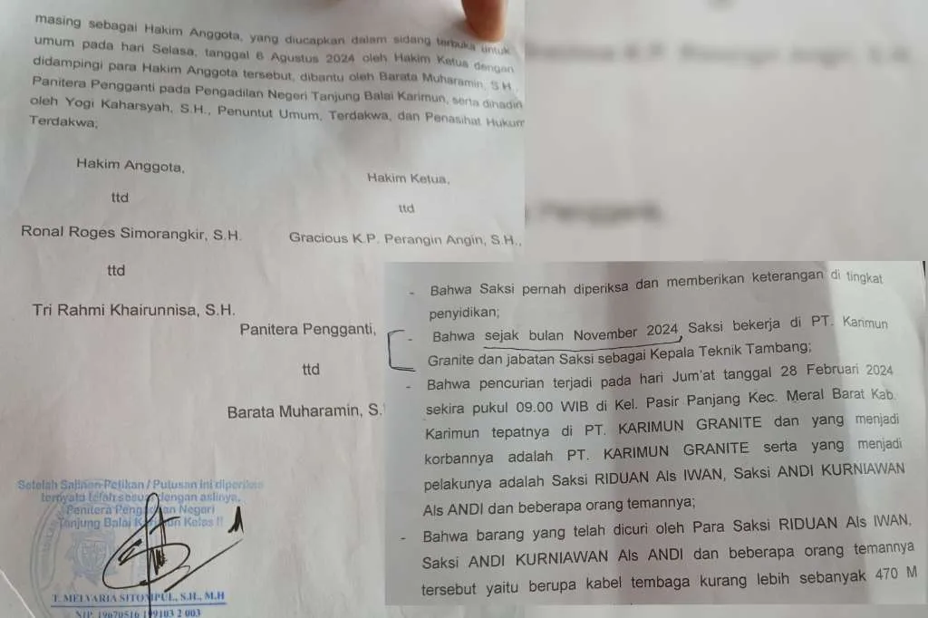 Pengadilan Negeri Karimun Bungkam, Keluarga Mengadu ke DPR RI