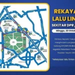 Rekayasa Arus Lalin saat Pelantikan Presiden dan Wakil Presiden di Kawasan DPR/MPR RI
