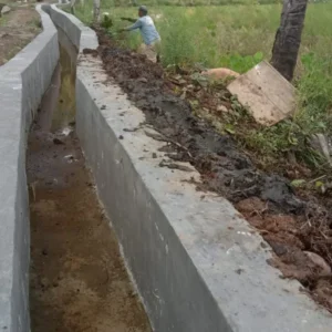 Tingkatkan Kesejahteraan Petani, Pemdes Suka Damai Bangun Saluran Irigasi