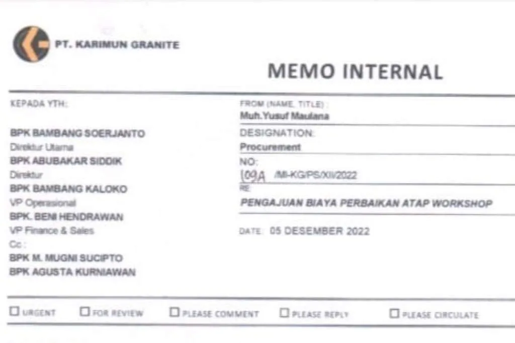 Dua Tahun Tak Dibayar, Rekanan PT Karimun Granite Ancam Lapor Polisi