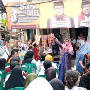 JAKARTADIL Sosialisasikan Mas Pram-Bang Doel Dikawasan Kedoya Utara