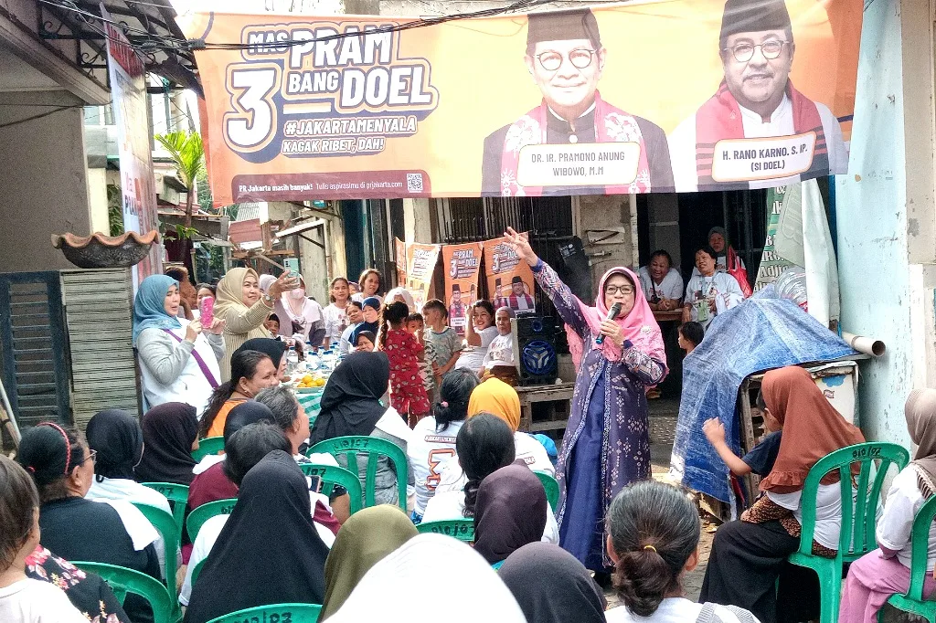JAKARTADIL Sosialisasikan Mas Pram-Bang Doel Dikawasan Kedoya Utara
