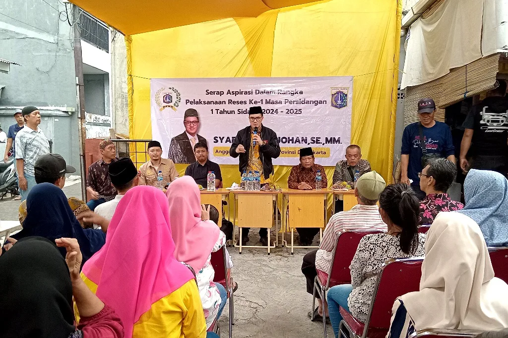 Reses Anggota DPRD DKI Syafi Djohan Dihujani Aspirasi Warga Palmerah