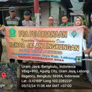 Pemdes Kota Agung Rehab Jalan Lingkungan di Dusun II