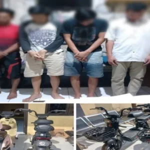 Gelapkan Sepeda Listrik, 4 Orang Warga Kota Tegal Diamankan Polisi