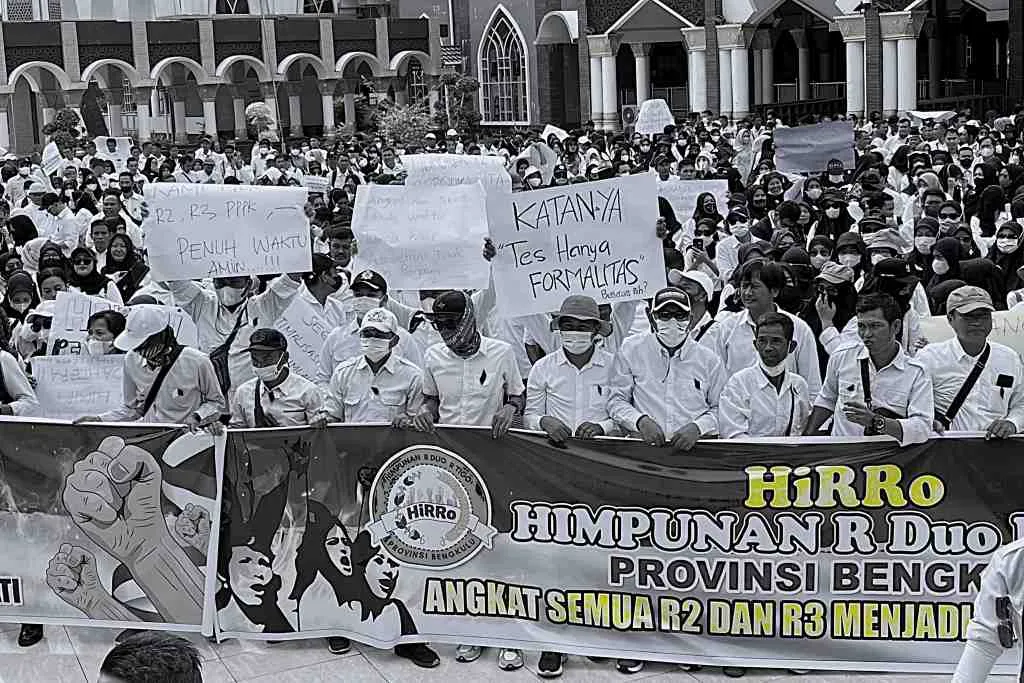 Sisi Gelap Unjuk Rasa Ribuan Honorer di Bengkulu, Diwarnai Pengancaman Oknum Pejabat