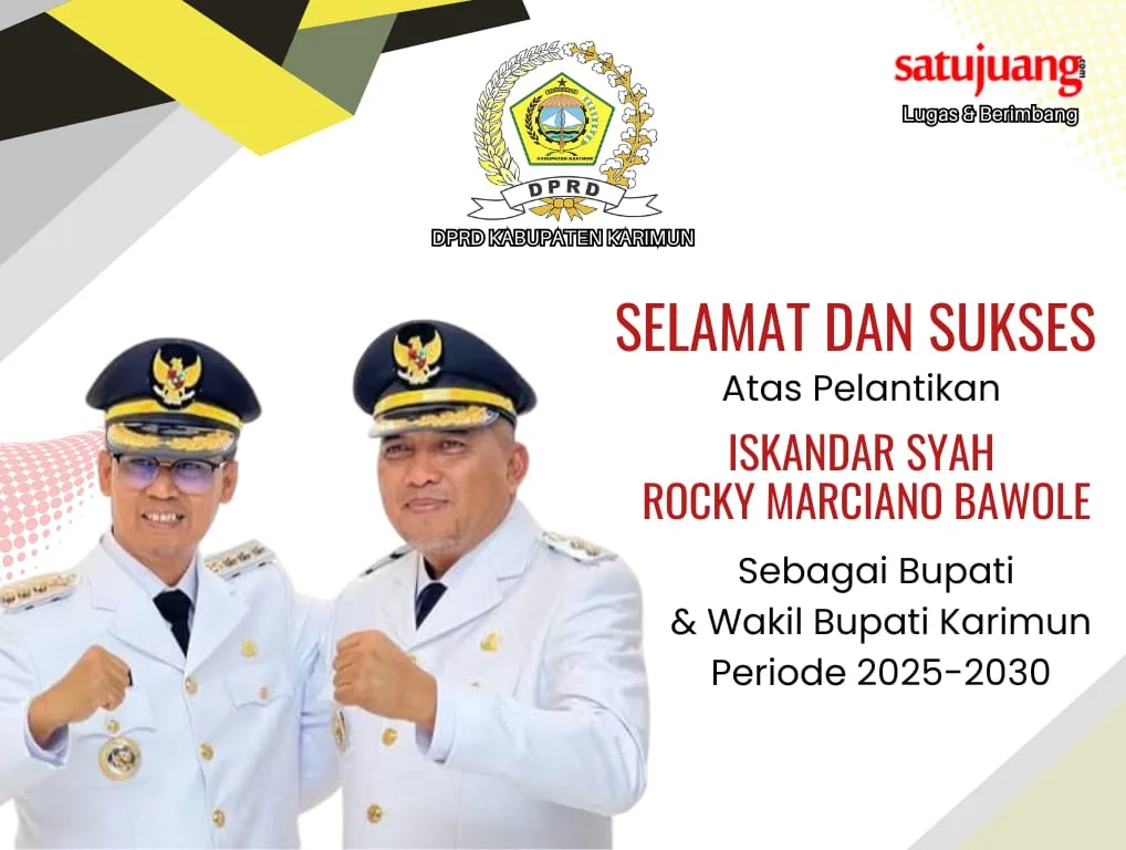 DPRD Kabupaten Karimun Mengucapkan Selamat Atas Dilantiknya Bupati dan Wakil Bupati Karimun Periode 2025-2030