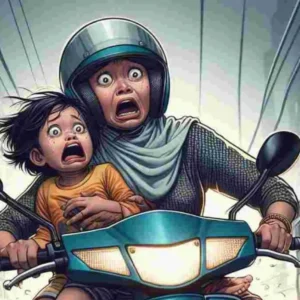 Ibu dan Anak Naik Motor Terjun ke Jurang Sedalam 8 Meter