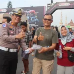 Sosialisasi Keselamatan Lalin, Polisi Gelar Police Art di Event Tegal Otomotif Show