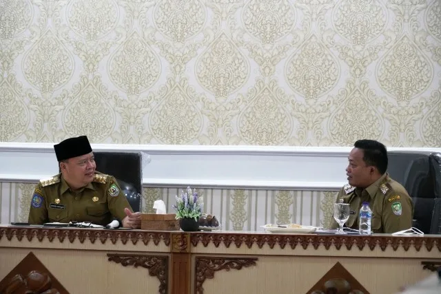 Gubernur Rohidin dan Bupati Erwin, Bahas Tapal Batas hingga Pembangunan Pelabuhan