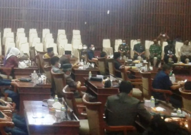 Rapat Paripurna ke Tujuh Masa Persidangan ke Satu Tahun Sidang 2021 DPRD Provinsi Bengkulu
