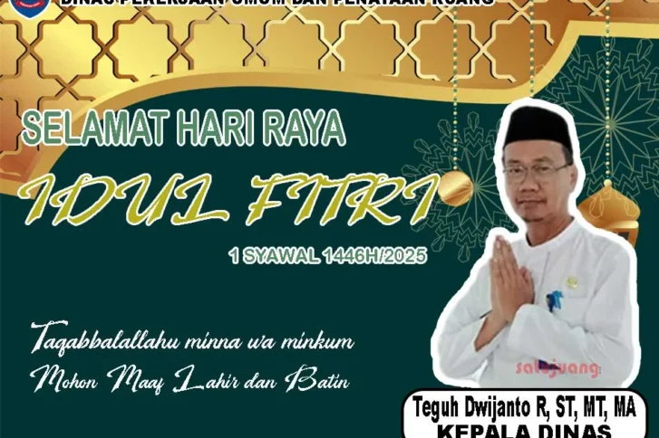 Dinas PUPR Kabupaten Tegal Mengucapkan Selamat Hari Raya Idul Fitri 1446H/2025