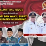 DPRD Kabupaten Mukomuko Mengucapkan Selamat Atas Pelantikan Bupati dan Wakil Bupati Mukomuko Periode 2025-2030