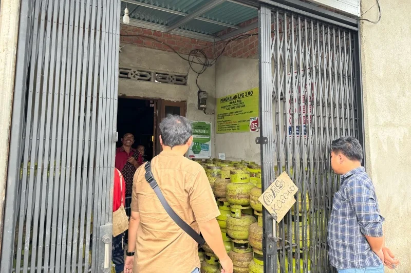 Satgas Pangan Polres Lebong Cek Ketersediaan Gas LPG