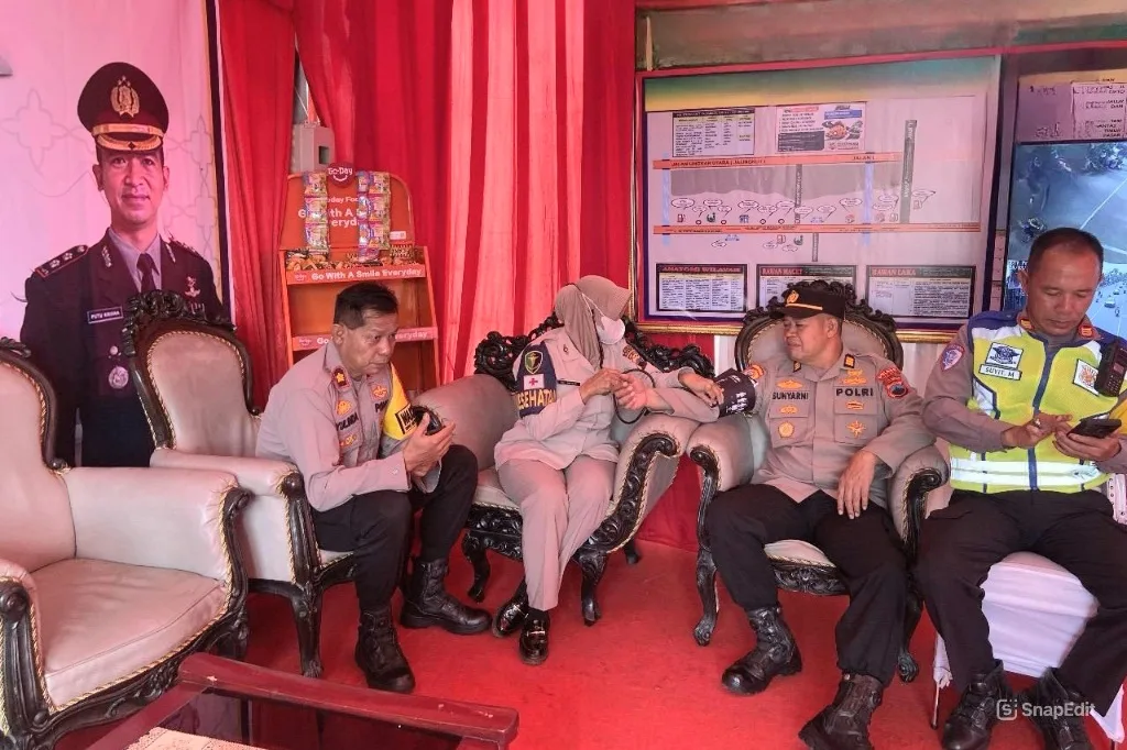Tim Dokkes Polres Tegal Kota Tingkatkan Kesehatan Petugas Pengamanan Mudik Lebaran