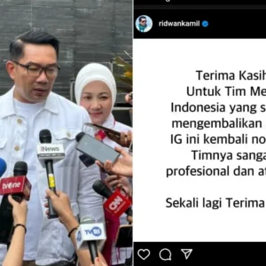 Akun Instagram Ridwan Kamil Hari Ini Kembali Pulih Usai Diretas Akun Instagram Ridwan Kamil Hari Ini Kembali Pulih Usai Diretas