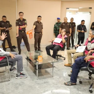 Kejagung Gelar Rekonstruksi Kasus Dugaan Gratifikasi PN Jakarta Pusat