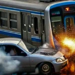 KRL Tabrak Mobil di Kedungbadak Bogor, Kendaraan Terseret hingga 30 Meter