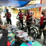 Perkuat Kamtibmas: Satuan Samapta Polres Tegal Kota Patroli Menggunakan Sepeda