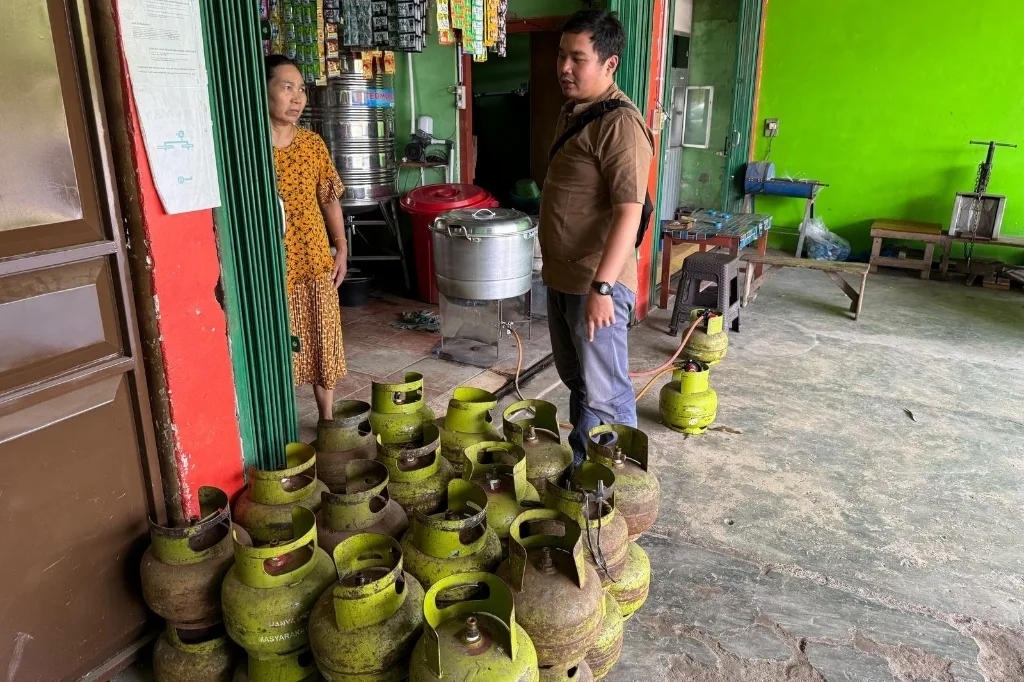 Unit Tipidter Polres Lebong Monitoring Stok Gas LPG