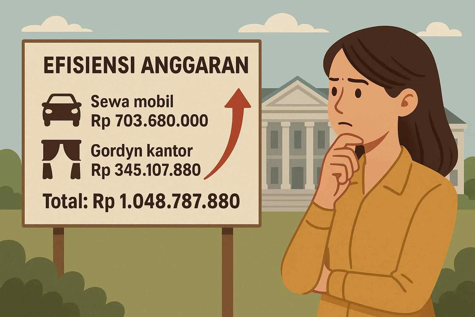 Efisiensi Anggaran, Pemprov Bengkulu Anggarkan Rp 1 Miliar Lebih untuk Sewa Mobil dan Gordyn Kantor