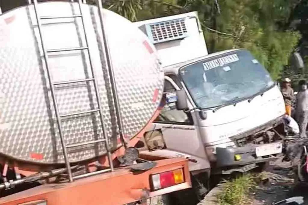 Kecelakaan Lalin: Truk Tangki Tabrak Bus Pariwisata, Mobil Box hingga Sepeda Motor