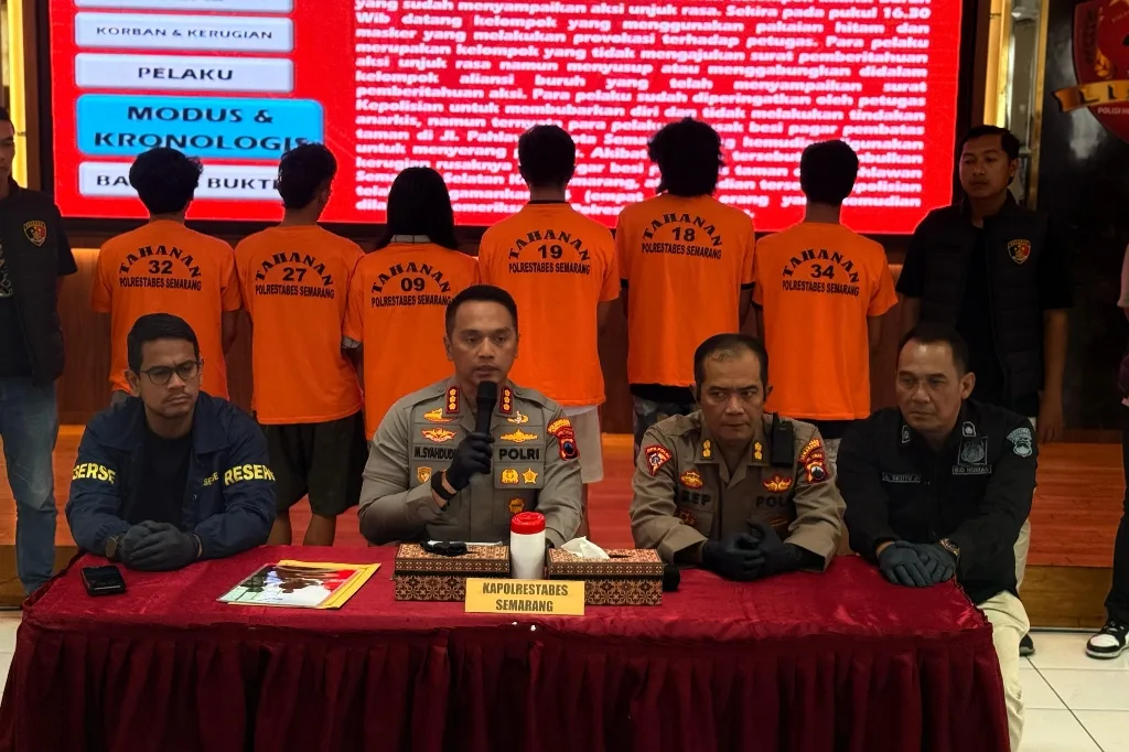 Polisi Tetapkan 6 Orang Jadi Tersangka dalam Kerusuhan May Day di Semarang