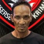 Pria Berwajah Garang Ini Dibekuk Polisi Usai Gorok Leher Temannya Sendiri