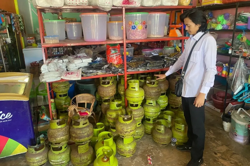 Unit Tipidter Polres Lebong Sidak Pangkaan LPG
