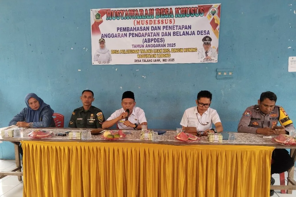 APBDes Tahun 2025 Ditetapkan, Pemdes Pelabuhan Talang Liak Siap Membangun