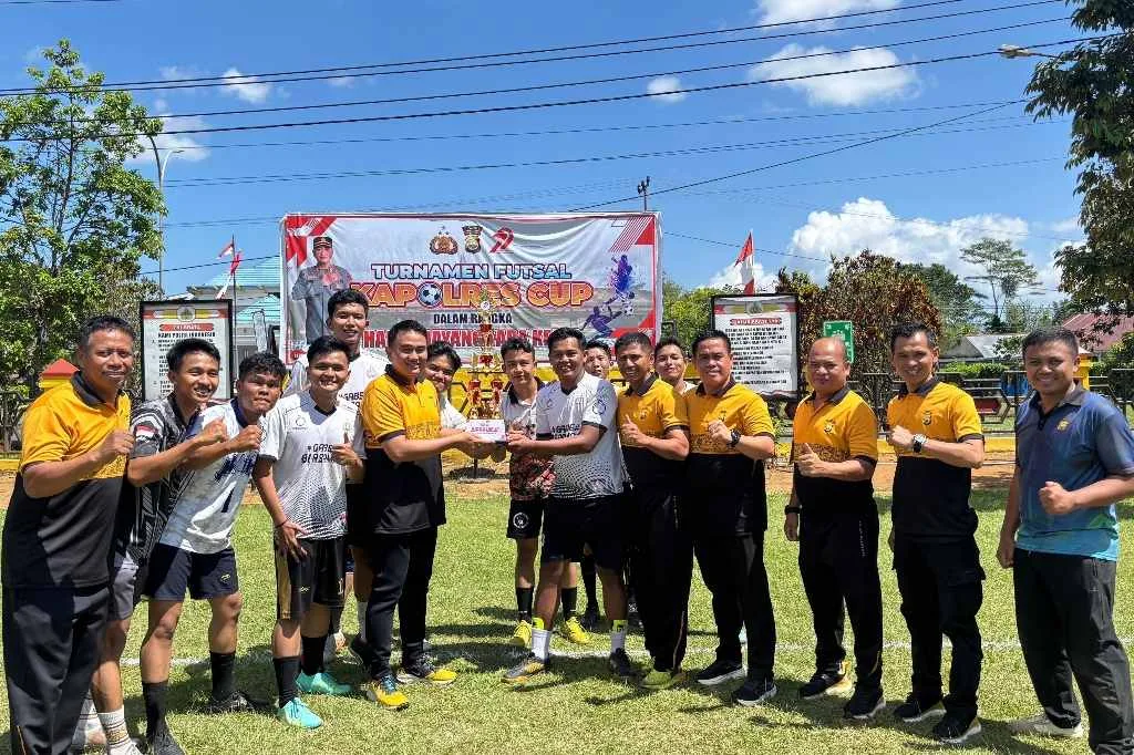 Gab Sie Juara Turnamen Futsal Kapolres Cup dalam Rangka HUT ke-79 Polri