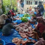 Kepedulian Lingkungan, Kemasan Daging Kurban di Tanjungsari Dibungkus Daun Jati