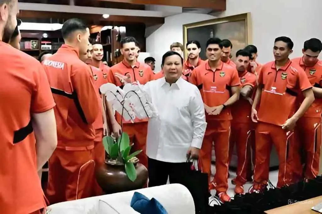 Presiden Prabowo Jamu Makan Siang Timnas Indonesia Usai Kalahkan China
