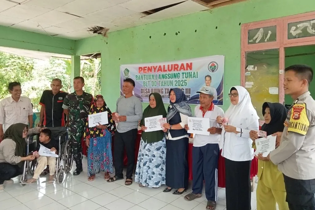 Salurkan BLT-DD, Pj Kades Ujung Tanjung III: Terima Kasih Semua Pihak