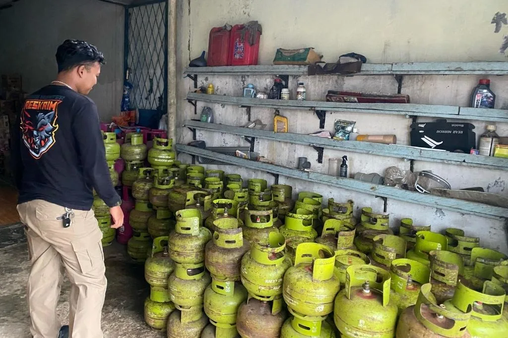 Satgas Pangan Polres Lebong Cek Pangkalan Gas LPG