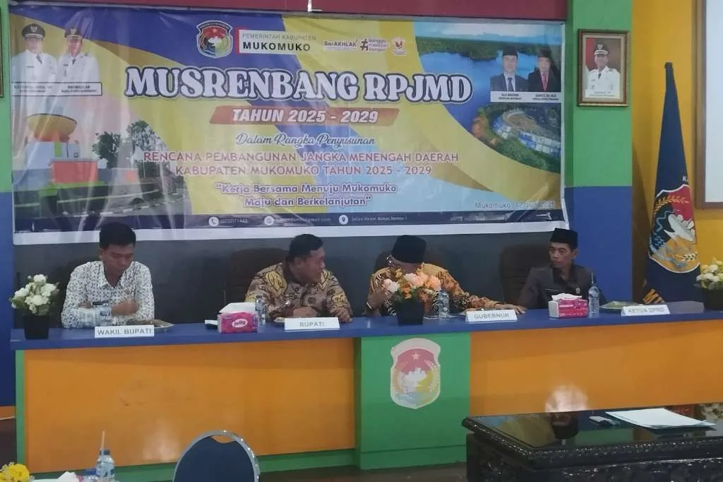 Bupati Mukomuko Tekankan Pembangunan Berkeadilan di Musrenbang RPJMD 2025–2029