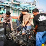 Kebakaran Hebat di Dermaga Pelindo Tegal, Diduga Akibat Tumpahan Solar