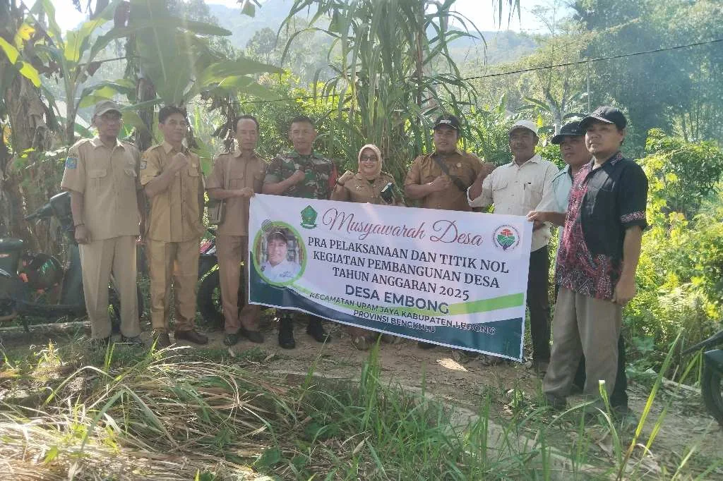 Pemdes Embong Akan Bangun JUT dan Jalan Lingkungan